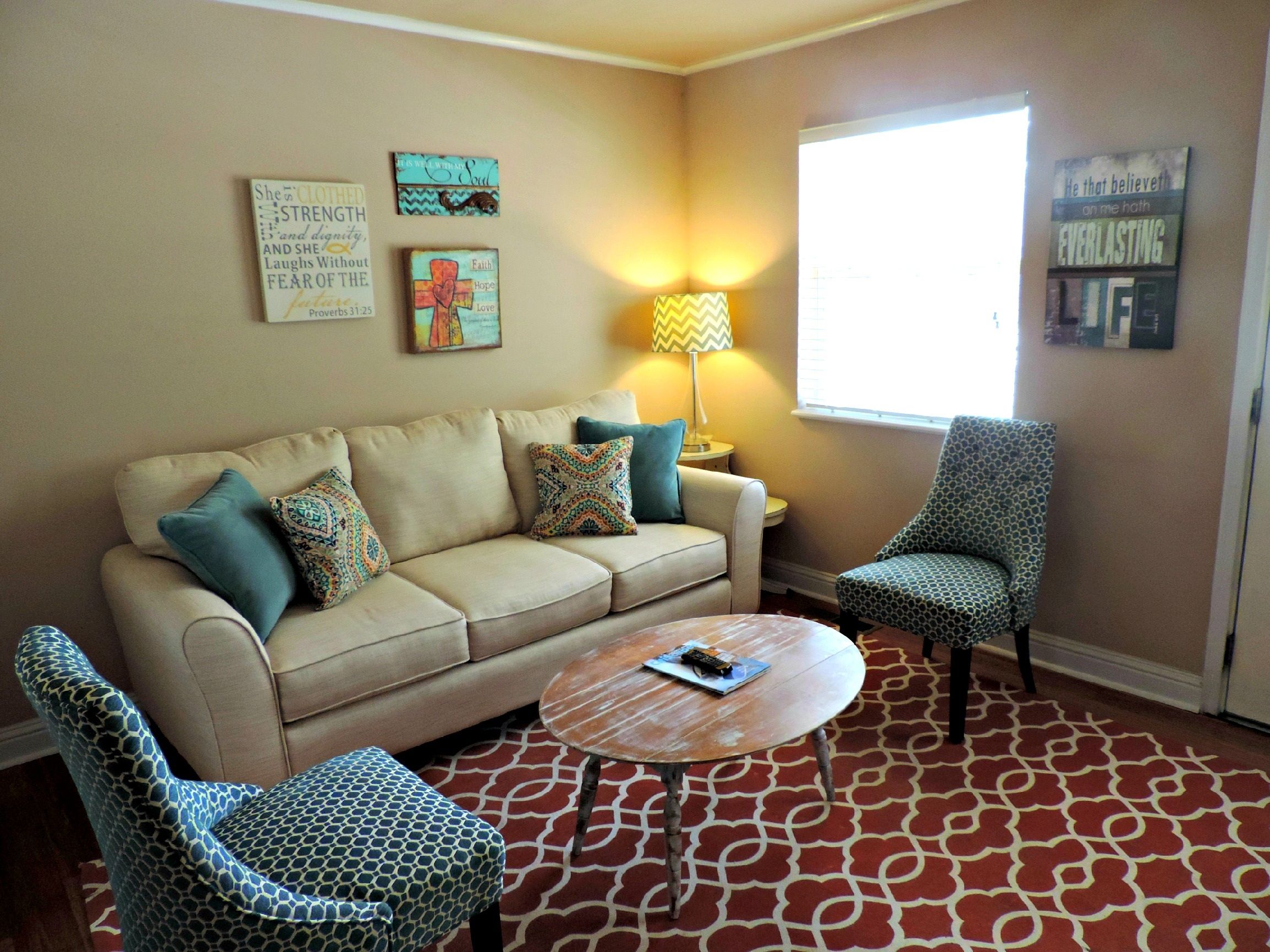 living room with couch